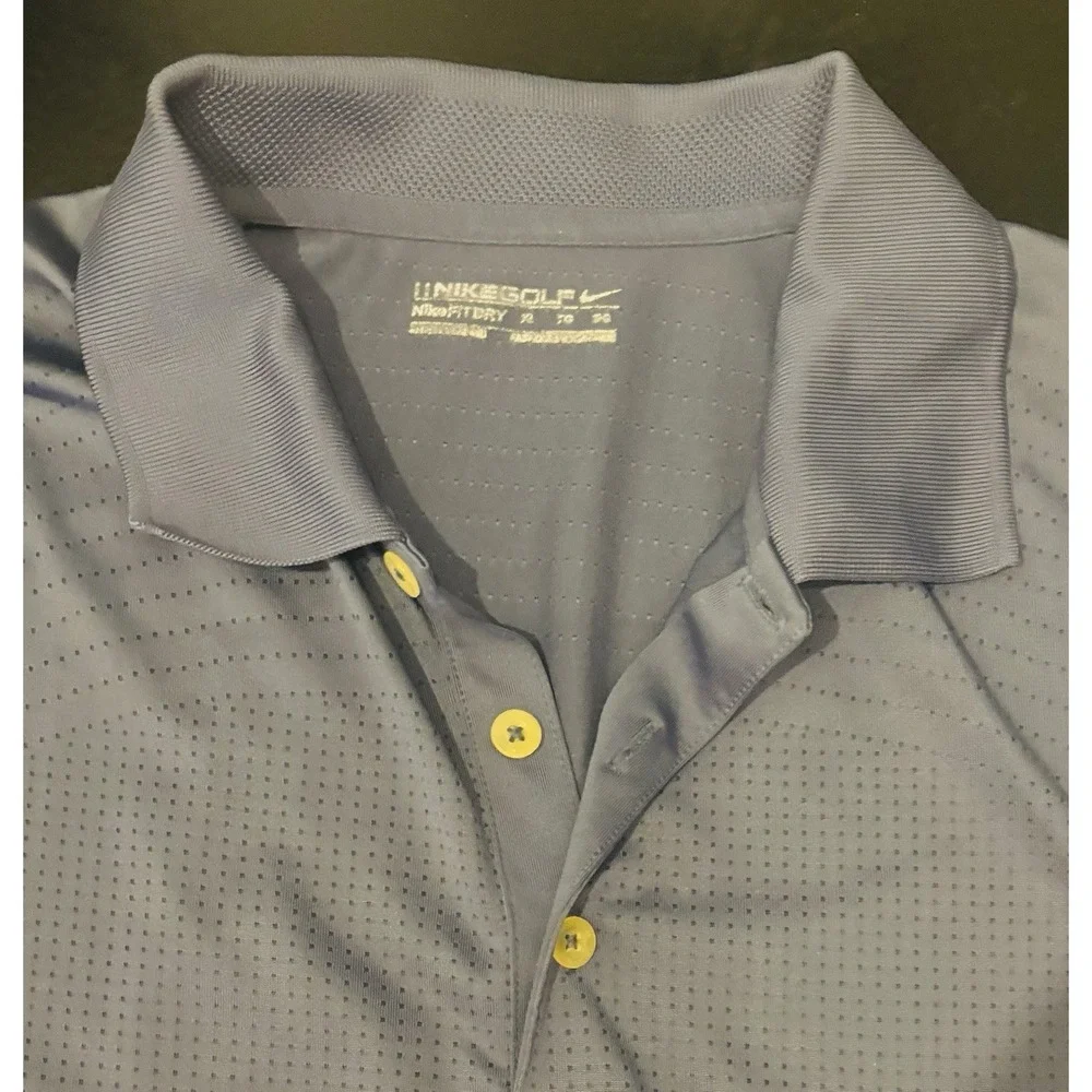 Nike Golf Dri-Fit Polo Shirt Men's XL Blue Performance Activewear - Picture 16 of 16